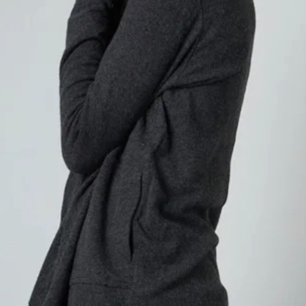 NWT $194 Velvet Graham & Spencer Draped Cardigan Charcoal Grey XS Anthropologie - Picture 7 of 7